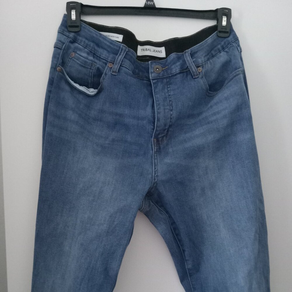 Audrey Mid-Rise Micro Flare jeans by Tribal Jeans